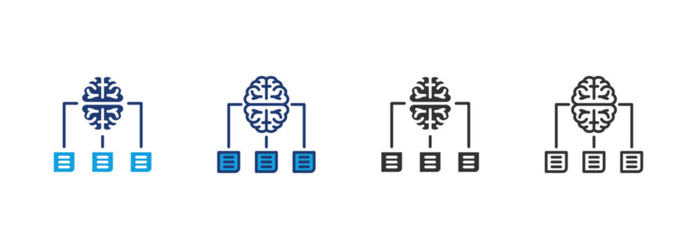 Natural Language Processing Icon Set Multiple Style Collection