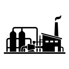 Fototapeta premium icon oil refinery vector illustration