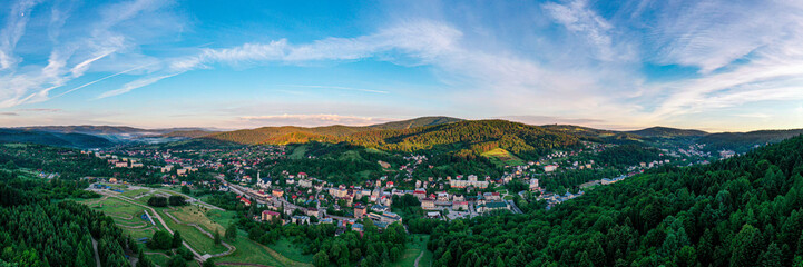 Panorama Krynica, wiosna, małopolska © Maciej G. Szling