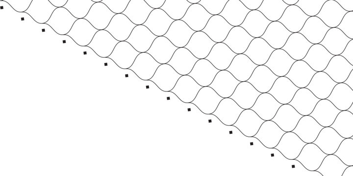 Football, hockey or basketball net with distressed texture. Lattice structure with grunde effect. Old fence pattern. Scratched mesh background. Vector graphic illustration.