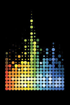 Dot Plot Statistical Chart Showing Data Distribution