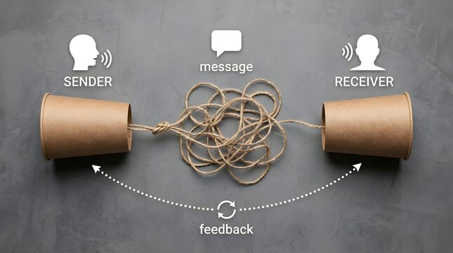 A tangled labyrinth of connection representing the complex and often messy journey of human dialogue