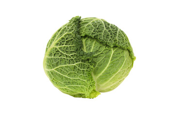 Fototapeta premium Cabbage sits on a clean surface, ready for use, isolated, PNG