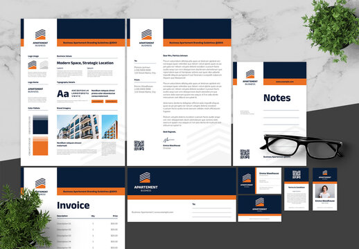Orange And Black Apartement Brand Guidelines 