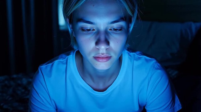 Midnight Screenscape: The Blue Glow of Digital Restlessness