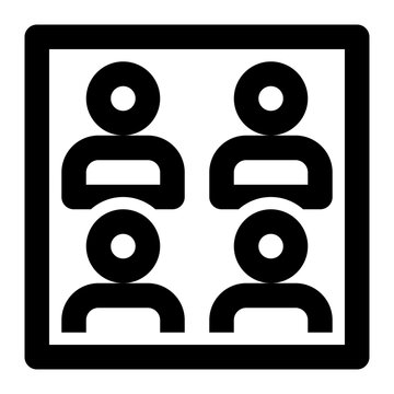 Headcount Outline Icon