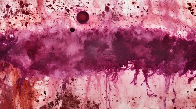 Smear of Acid-Fast Bacilli AFB Stained from Sputum Under Microscope