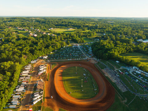 Bloomington Speedway on a Summer Night