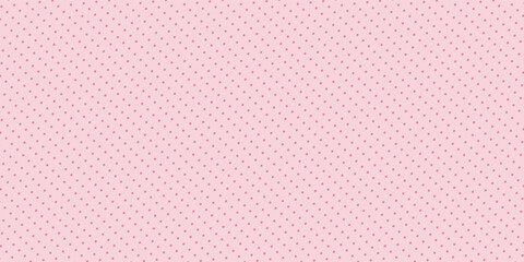 Seamless pattern with pink and white geometric polka dot. Background for valentines day and romantic greeting cards © VektorCollection