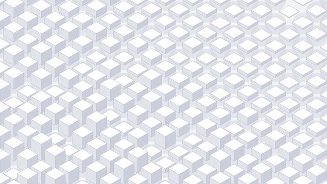 seamless white cube pattern background