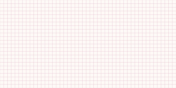 Graph paper. Abstract grid color squared background. Geometric plotting paper for school education, wallpaper, textures, notebook. Lined sheet blank. Vector seamless pattern.