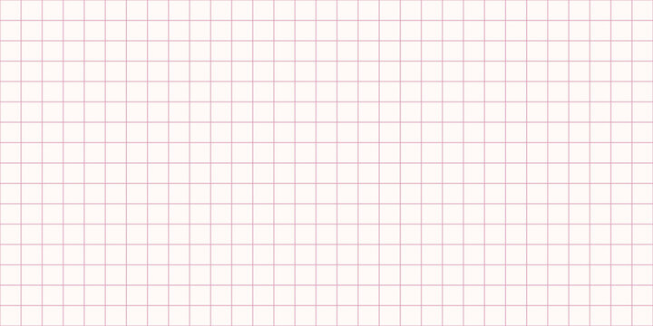 Graph paper. Abstract grid color squared background. Geometric plotting paper for school education, wallpaper, textures, notebook. Lined sheet blank. Vector seamless pattern.