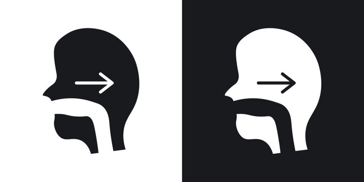Swallowing reflex icon