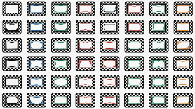 Sleek Geometric Contour Variations Within Grid Constrained Rectangular Boundaries for Modern Design Analysis