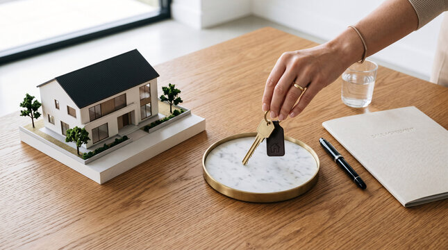 Remise des Cl&eacute;s d'une Maison lors d'une Transaction Immobili&egrave;re