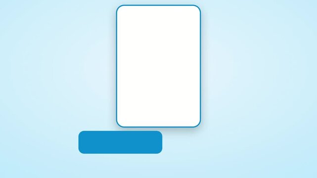 Summer sale product card animation featuring highlighted product panel and call to action button on blue background creating modern retail marketing visuals