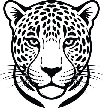 Animal head vector on white background.