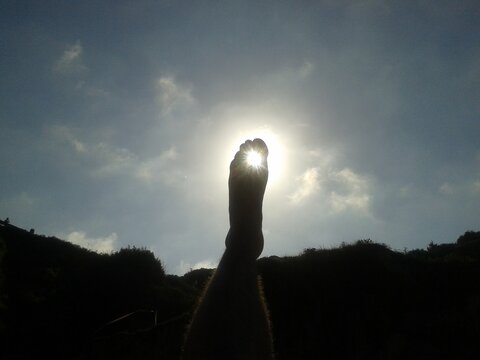 silhouette of a man