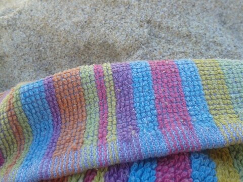 colorful wool fabric