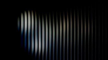Obraz premium Glowing vertical light strip with gradient shadow effect stripes