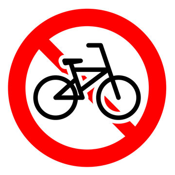 自転車進入禁止　標識　マーク