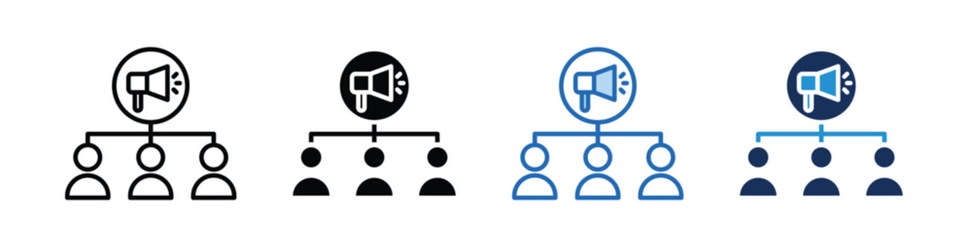 Affiliate Ads  Icon Collection With Multiple Styles