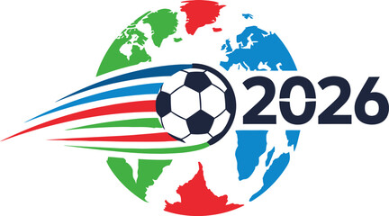 Obraz premium 2026 world cup football logo global branding event graphics