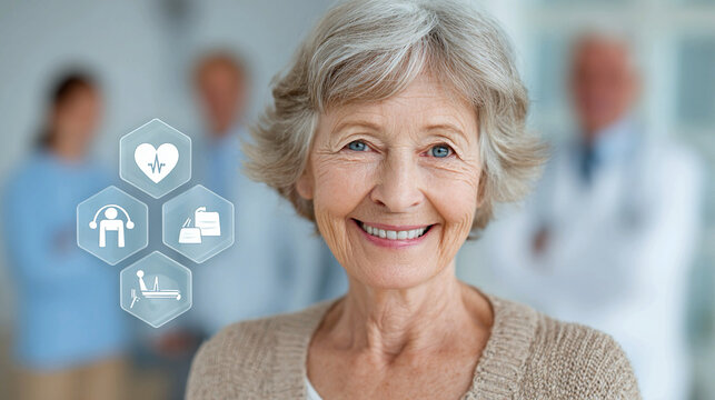 Elder wellness preventive healthcare programs concept highlighting proactive medical strategies lifestyle awareness supportive care promoting healthy aging