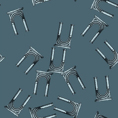 Naklejka premium pattern Hand drawn line art illustration portraying a classic stone archway structure, symbolizing historical architecture, ancient civilization, and cultural heritage