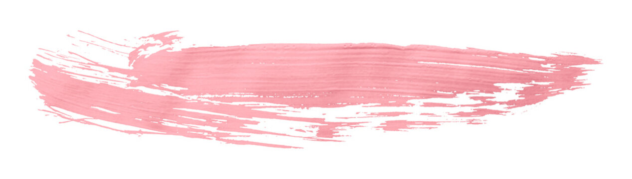 pink brush isolated on transparent background pink watercolor