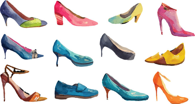 set of women shoes