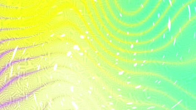 Abstract digital fractal background with vibrant yellow and green gradient waves.