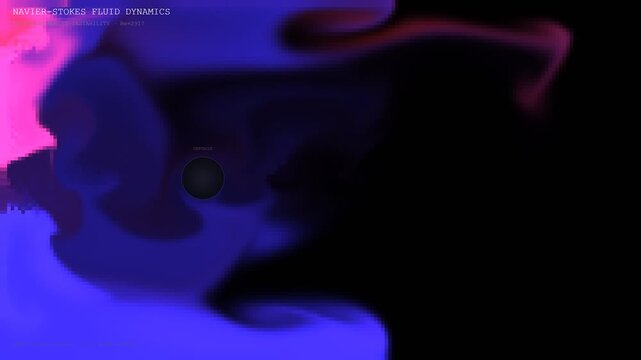 Navier-Stokes Equation Fluid Dynamics CFD Simulation