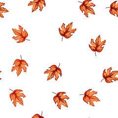 Naklejka premium pattern autumn maple leaf cartoon. flag symbol, yellow tree, foliage color autumn maple leaf sign vector