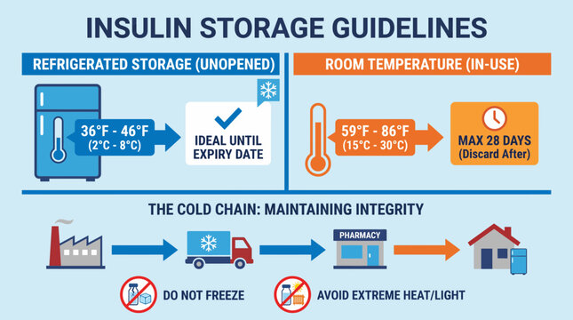 Insulin Storage Temperature Refrigeration Guidelines Cold Chain