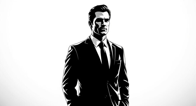 silhouette of a man