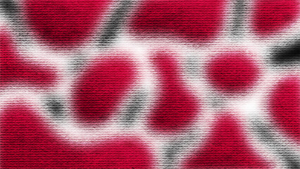 Abstract textured red white animal fur cheetah skin print © foxndeer
