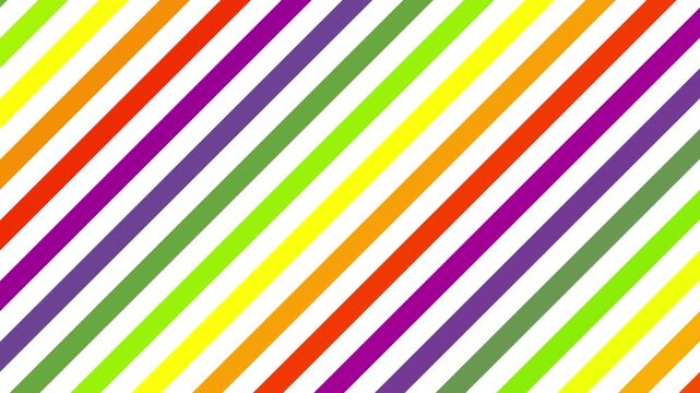 Vibrant Multicolored Diagonal Stripes Pattern 4K