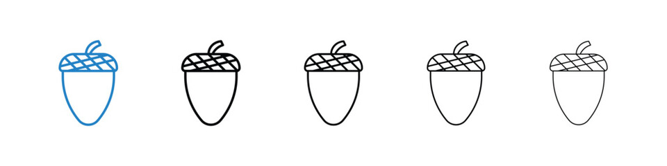 Acorn icon bundle vectors illustrations © rea