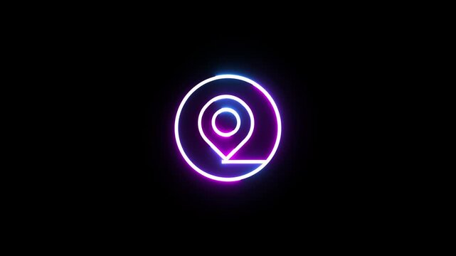 Direction location icon animation.