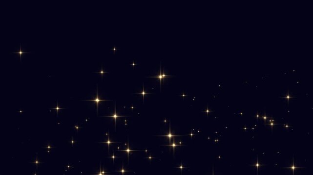 Golden glowing twinkle star animation. glitter sparkles star trail, Glitter sparkles twinkle stars line and twinkle sparkle stars animation, fairy dust wand glitter stars trail transition 