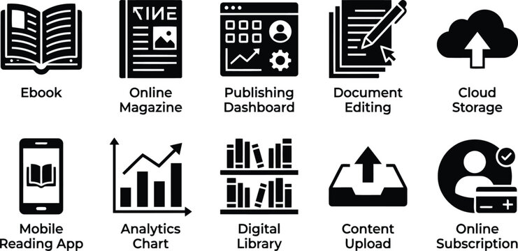 Digital content icons for online services