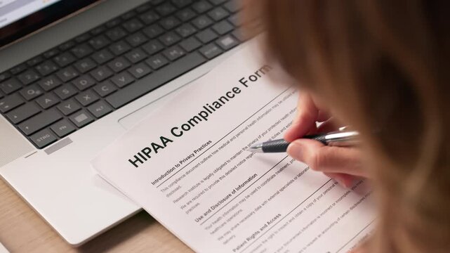 Person Checking Healthcare Information