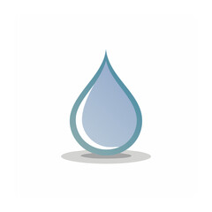 Fototapeta premium Flat design water drop icon