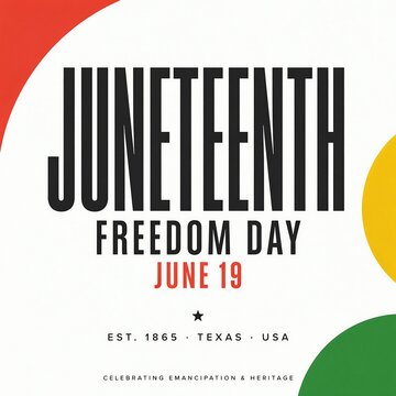 Juneteenth Freedom Day June 19th celebration emancipation heritage  Texas USA