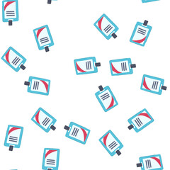 Fototapeta premium pattern information id card cartoon. name access, pass contact, document business information id card sign. seamless symbol vector illustration