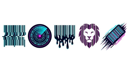 Lion Face with Abstract Geometric Patterns. © MUSTAKIM