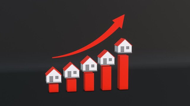 Rising Property Prices, Real Estate Market on the Rise. Full HD. 4K