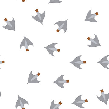 pattern archaeology arrowhead cartoon. excavation spear, projectile chert, obsidian quartz archaeology arrowhead sign. seamless symbol vector illustration