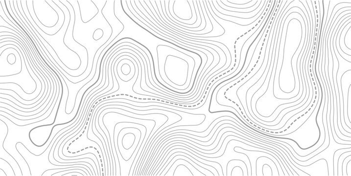 Topographic line contour map background.The concept of a conditional geography scheme and the terrain path. Design materials. stock vector illustration.